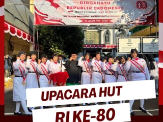 Upacara HUT RI ke-80 di SMP YMIK