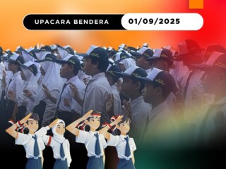 Senin, 1 September 2025, SMP YMIK melaksanakan upacara bendera rutin