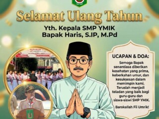Selamat Ulang Tahun Kepala SMP YMIK